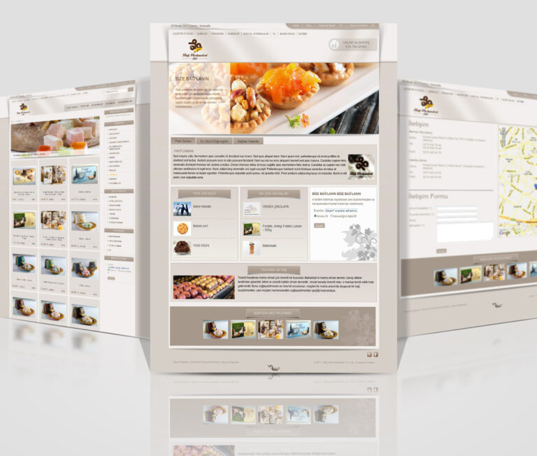 Bağ Pastanesi E-Ticaret Tasarımı