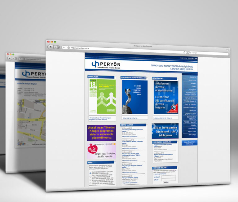 Peryön Personel Yönetimi Derneği Web Sitesi Tasarımı
