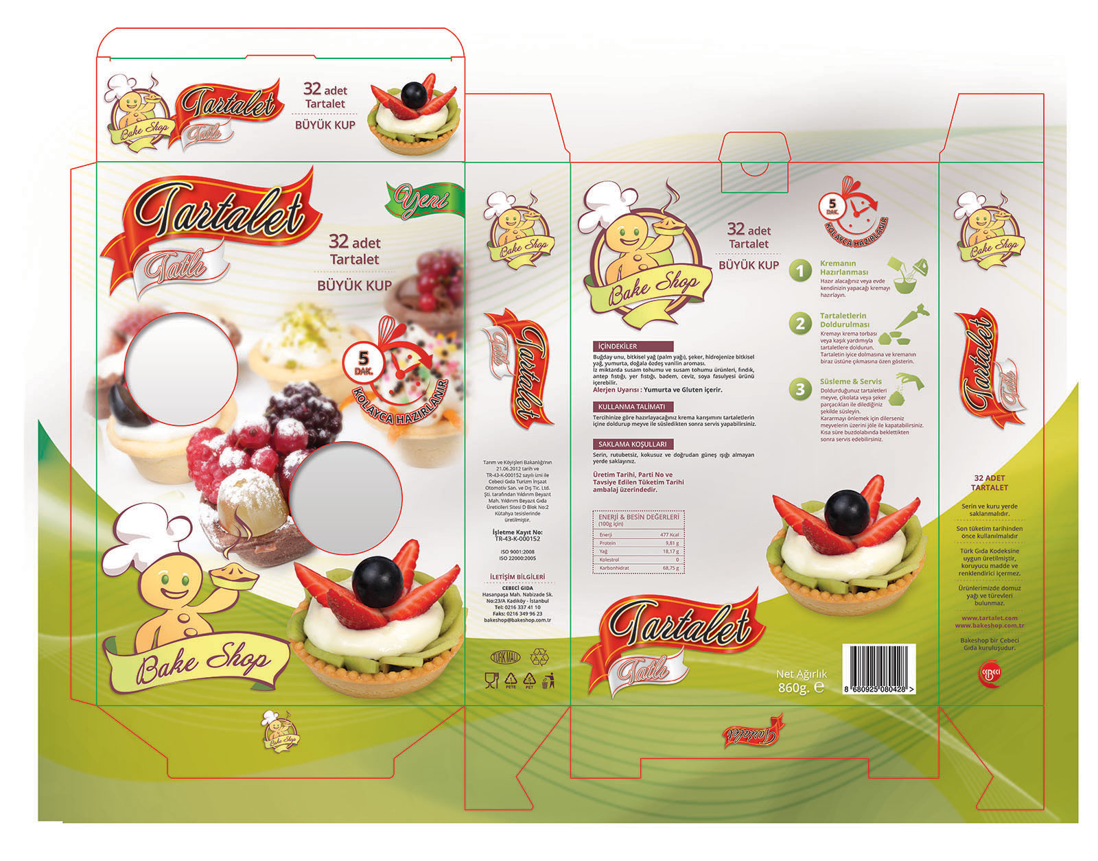 Bakeshop Tartalet Kutu Tasarımı - Viso