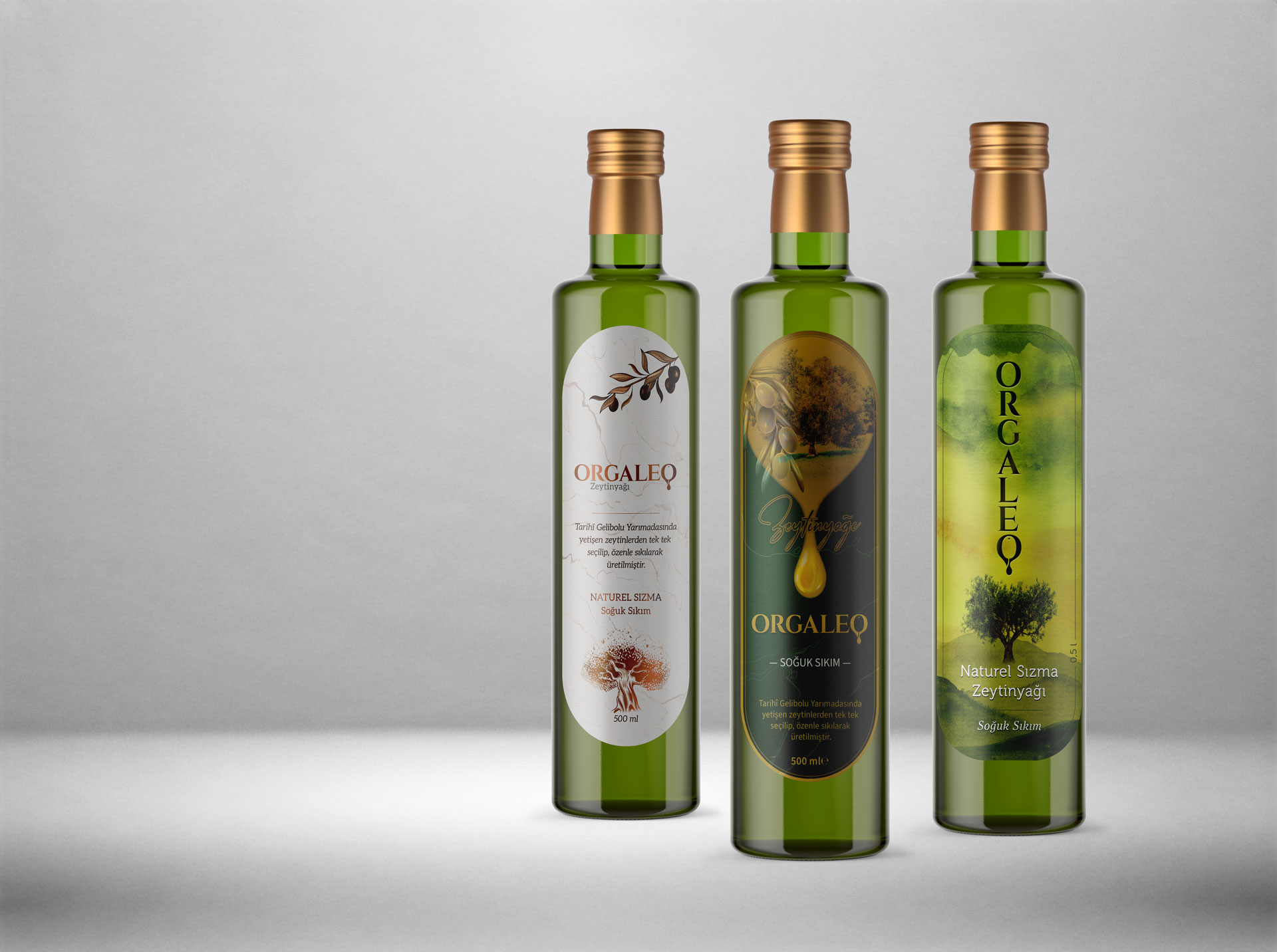 Orgaleo Zeytinyağı Etiket Tasarımı - Viso